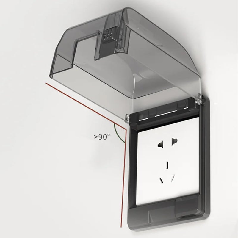 kesig Electrical Socket Cover Shell Outdoor Electrical Outlet Outdoor Receptacle Covers Weatherproof Outlet Cover Clear Wall Protector Case Fingerboard Household big size125x93x6cm - Image 5