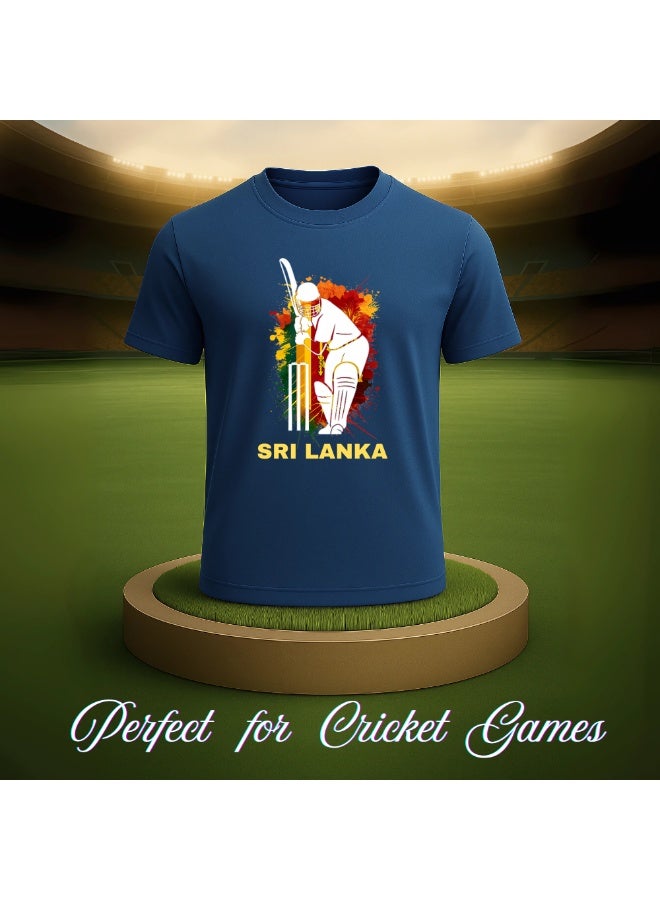Sri Lanka Cricket Dry Fit T-Shirt For Men | Lightweight Half Sleeve Round Neck Jersey | Ideal For Sports, Training & Casual Wear - Image 5