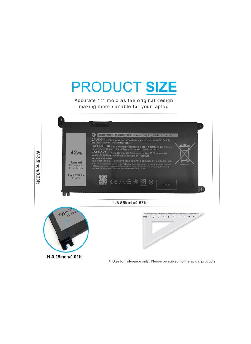 CSF DELL BATTERY  YRDD6  4793 5493 5585 5590 5594 5598 Vostro 3491 5481 5581 5490 5590 VM732  - Image 3