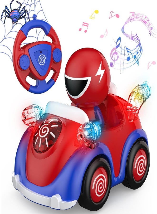 NQD Remote Control Car for Toddlers, RC Cars with Music and Lights, ABS Material RC Cartoon Race Car Toys for Kids Birthday Gifts for Boys Age 3-7 - Image 1