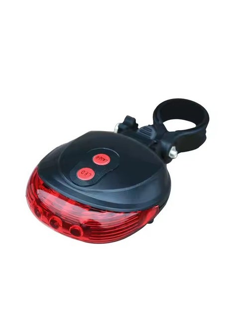 Bicycle Riding Flash Mode Red Light Waterproof with Laser Beam, LED Bicycle Tail Light, Safety Warning Light, Bicycle Rear Light Tail Light