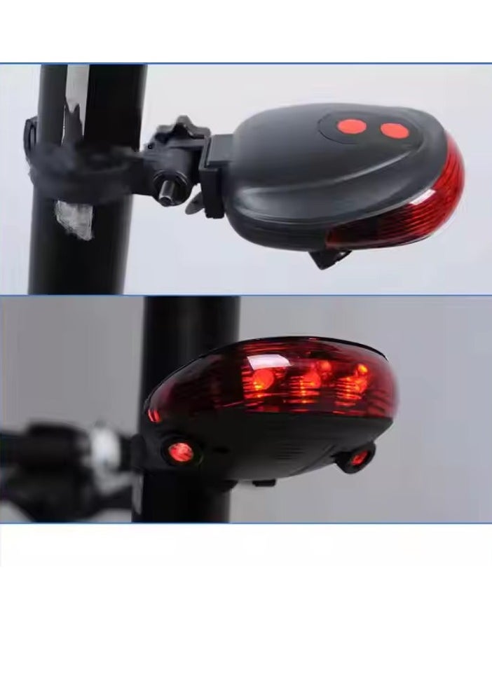 Generic - Bicycle Riding Flash Mode Red Light Waterproof with Laser Beam, LED Bicycle Tail Light, Safety Warning Light, Bicycle Rear Light Tail Light - Image 1