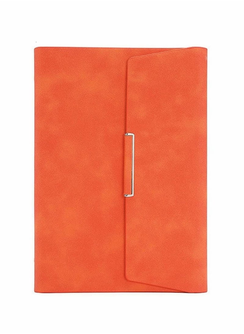 Generic A5 3-Folds Loose-Leaf Notebook for Business  Office Use, Stylish Diary, 235 * 175mm, Vibrant Orange Color  - Image 1