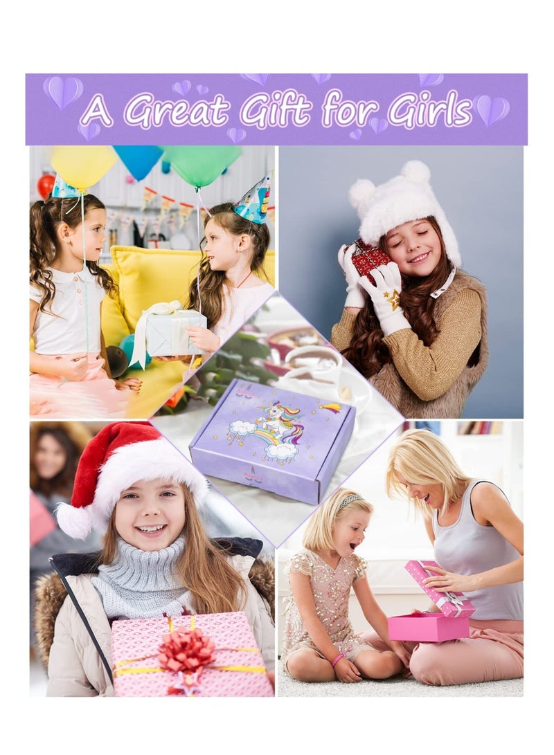 Charm Bracelet Making Kit with Beads Pendant Charms Bracelets and Necklace Girls Charm Bracelet Making Kit for DIY Craft Gifts for Teen Girls with a Unicorn Gift Box and Storage Bag  - Image 2