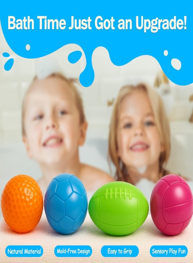 أر أو أتش أس سي إي كرات حسية للأطفال الصغار من عمر سنة إلى ثلاث سنوات، ألعاب استحمام للأطفال من عمر 6 إلى 12 شهرًا، 6 كرات ناعمة الملمس بدون ثقوب، ألعاب تسنين آمنة للأولاد والبنات، هدايا مونتيسوري، 2025 - Image 3