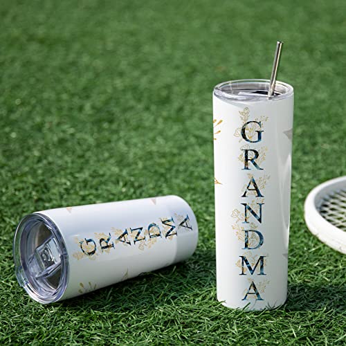 ZOKCC Gifts for Grandma- Best Grandma Stainless Steel Tumbler- Cute Grandma's Mother's Day Birthday Christmas Gifts- Gift for Grammy, Grandmothers, Grandmom from Grandchild Grandson Granddaughter - Image 5