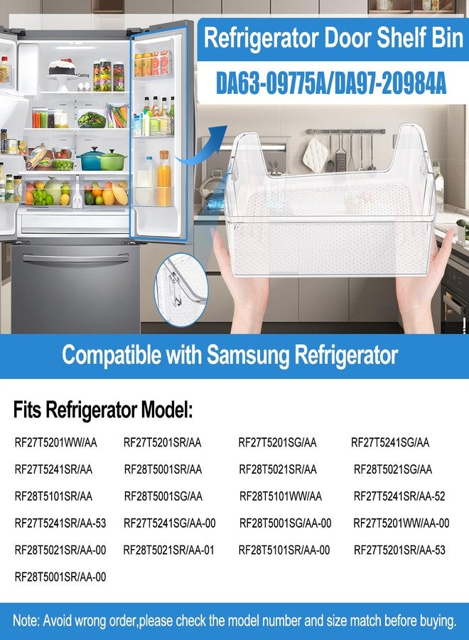 S-Union [2 PACK] Upgraded DA97-20984A Refrigerator Door Bin for Samsung Refrigerator Door Shelf Replacement RF27T5241SR RF27T5201SR RF28T5001SR RF28T5021SR Door Shelf Parts,DA63-09775A Fridge Right Door Bin - Image 5