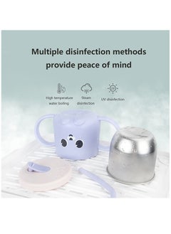 Arabest Baby Heat Sensitive Toddler Transition Cup With Straw Lid And Stainless Steel Interior 250ML  - Image 4