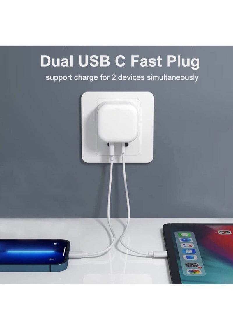 JAJEEK 2-Pack iPhone 16 Charger – Fast Charging USB-C to Lightning Cable & Plug for iPhone 16/15/14/13/12/11 Pro/Pro Max/XS Max/XR/SE/8 Plus, iPad Pro Air Mini (1M Long) - Image 5