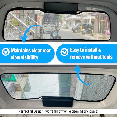 Autofact Dicky Curtain for Sonet | Custom Fit Rear Windshield Sunshade | UV & Heat Protection | Foldable Mesh | Privacy & Cooling Car Accessory - Image 5