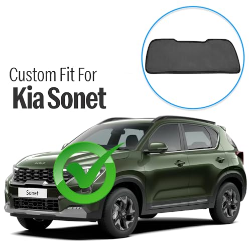Autofact Dicky Curtain for Sonet | Custom Fit Rear Windshield Sunshade | UV & Heat Protection | Foldable Mesh | Privacy & Cooling Car Accessory - Image 2