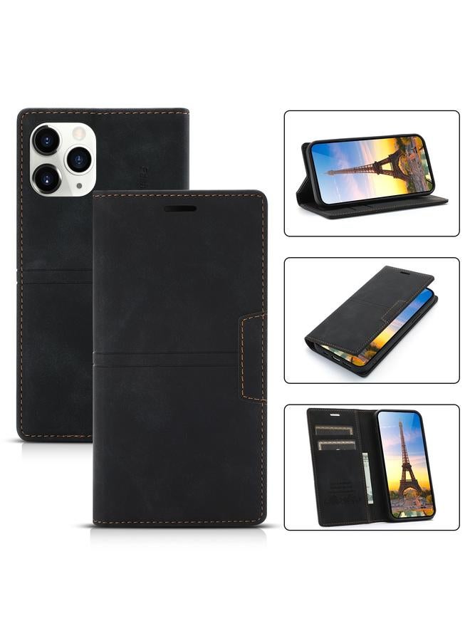 اس-توب جراب لهاتف iPhone 13 Pro Max Dream Magnetic Suction Business، جراب جلد PU أفقي قلاب مع حامل وفتحة بطاقة ومحفظة - Image 1