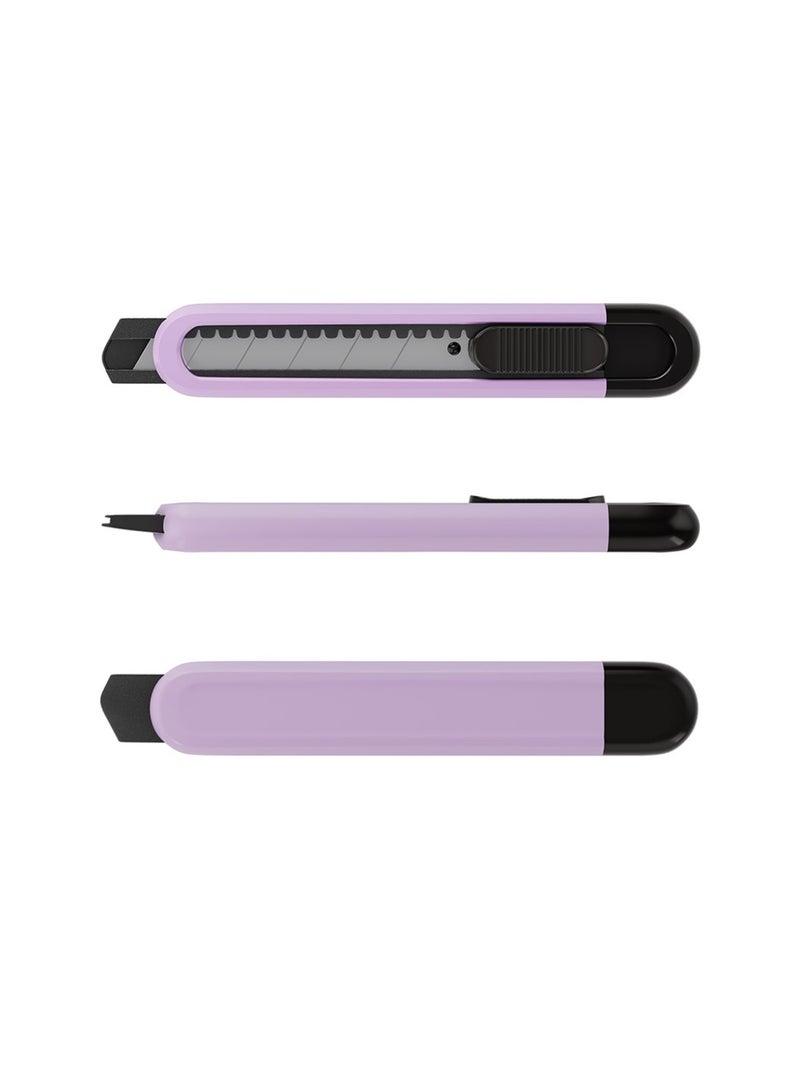 ErichKrause 1-Piece Pastel Bloom Butterfly Themed 18mm Utility Cutter Assorted Colours - Image 4