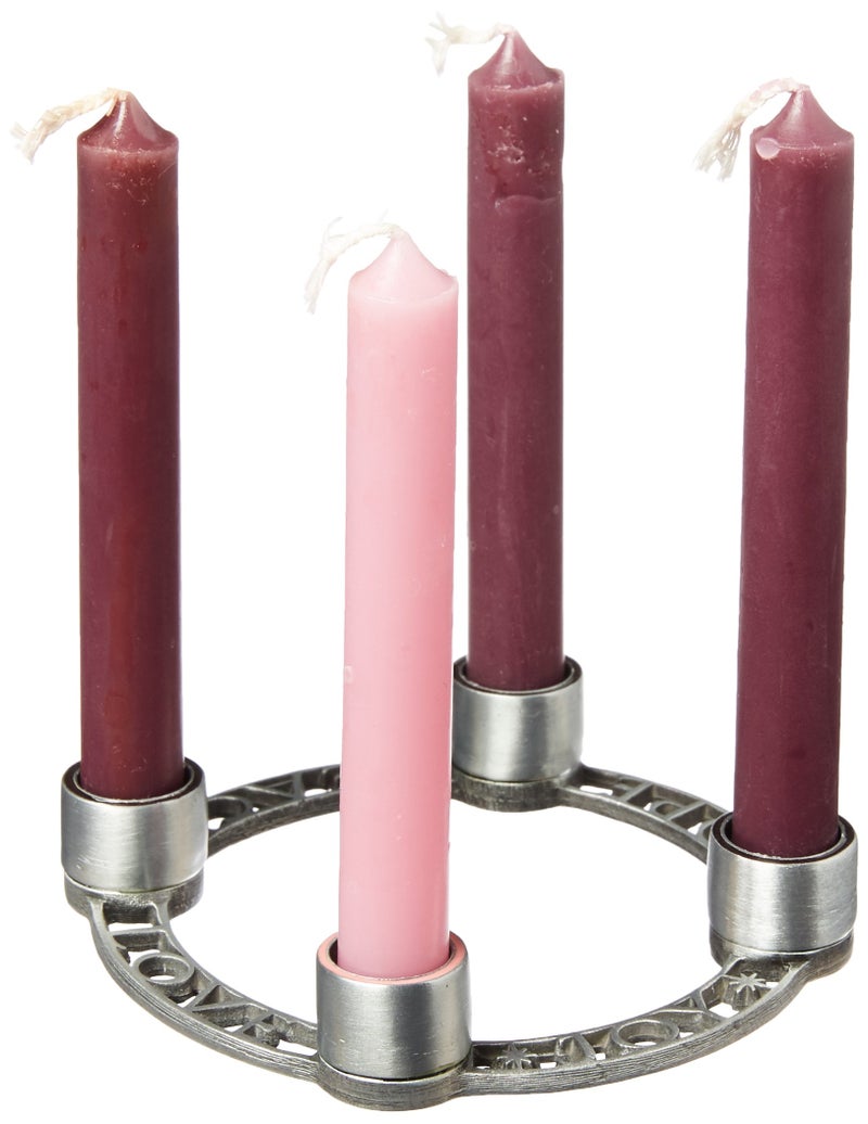Cathedral Art Abbey CA Gift Personal Advent Candleholder Wreath Purple