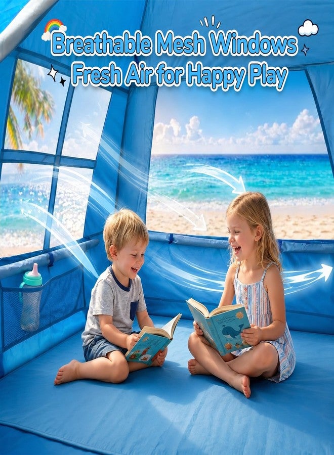 WhiteFang Baby Beach Tent,UPF 50+ Kids Sun Shelter with Tunnel Port - Image 2