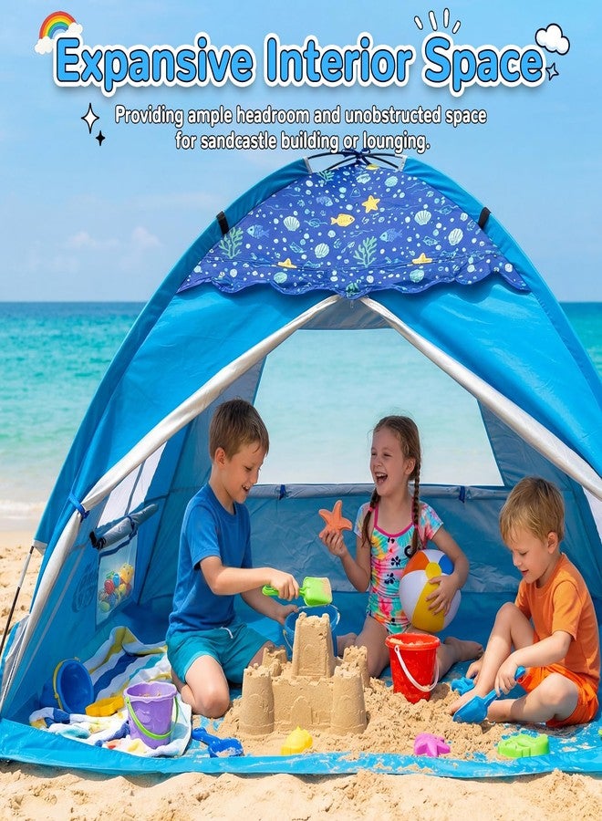 WhiteFang Baby Beach Tent,UPF 50+ Kids Sun Shelter with Tunnel Port - Image 4