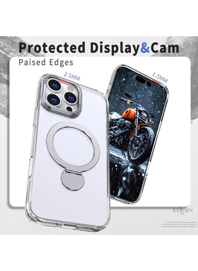 اس-توب جراب لهاتف iPhone 16 Pro Max Wing Series Gen2 MagSafe حامل حلقي معدني - Image 4