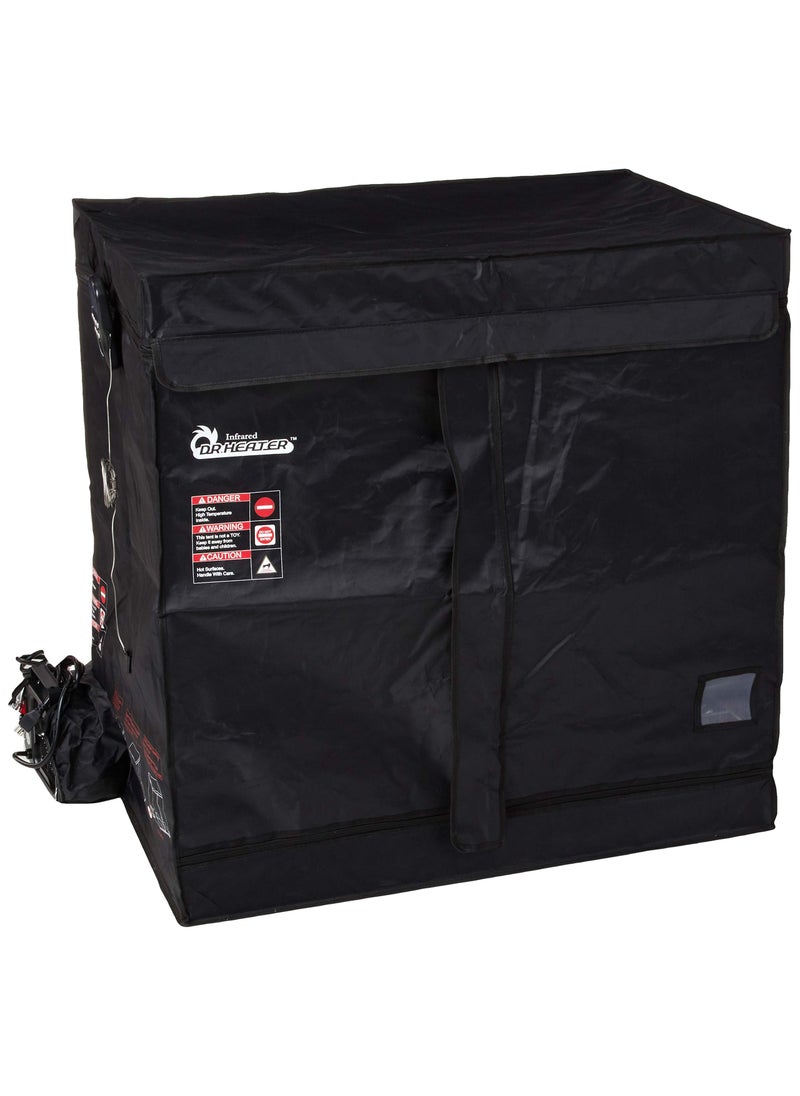 DR. INFRARED HEATER Dr Infrared Heater Upgraded Version 2Tier 18 Cubic feet Portable Bedbug Heater with Thermometer and Timer Black Big DR122 