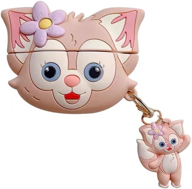 Meyaar Silicone Case for Apple Airpods 4 (2024) Cute Design for AirPods 4 with Active Noise Cancellation (ANC) with Keychain Shockproof Protective Case (Lina-Bell) - Image 1