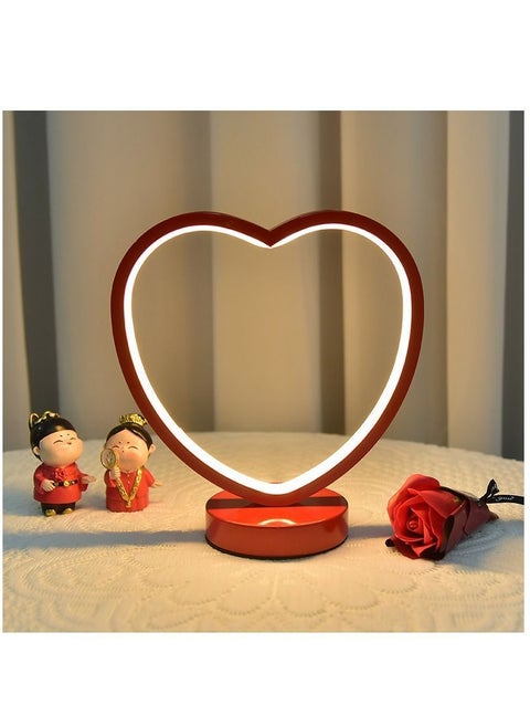 Dimmable Heart Shape Bedside Lamp for Home