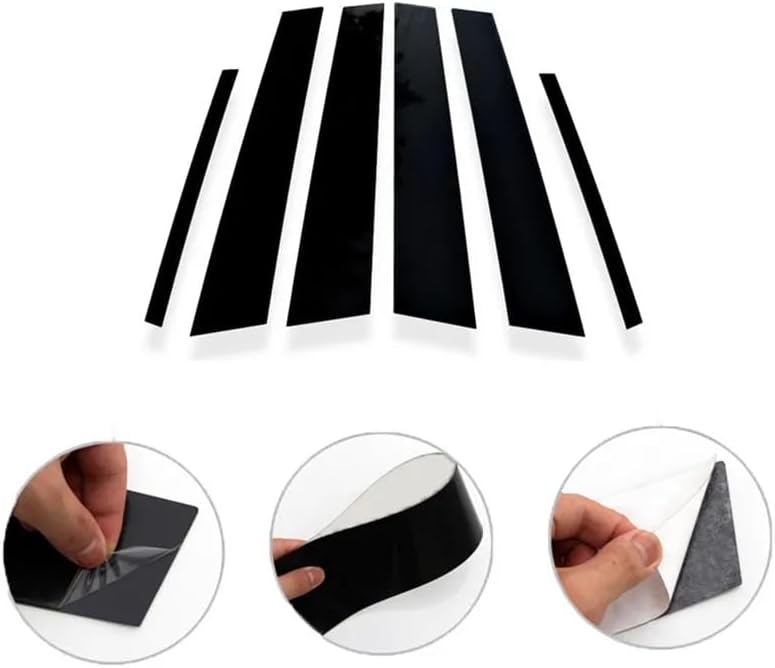 Vuzmode 6PCS Glossy Black B C Pillar Post Trim for Kia K5 - Image 2