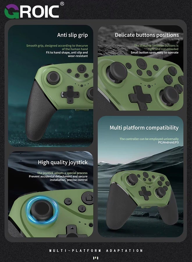 GROIC Wireless Controller for Switch/Lite/OLED Pro Controller for Switch Remote Joystick Gamepad P3 Console, Windows PC, TV Boxes, and Android Devices  - Image 3