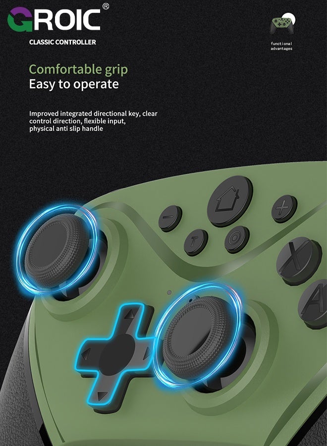 GROIC Wireless Controller for Switch/Lite/OLED Pro Controller for Switch Remote Joystick Gamepad P3 Console, Windows PC, TV Boxes, and Android Devices  - Image 4