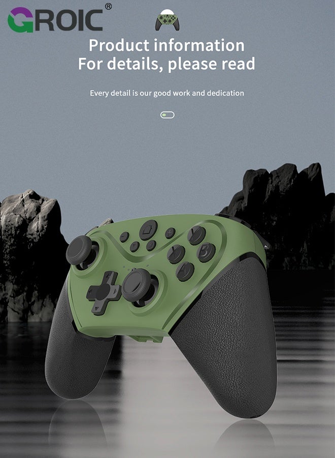 GROIC Wireless Controller for Switch/Lite/OLED Pro Controller for Switch Remote Joystick Gamepad P3 Console, Windows PC, TV Boxes, and Android Devices  - Image 2