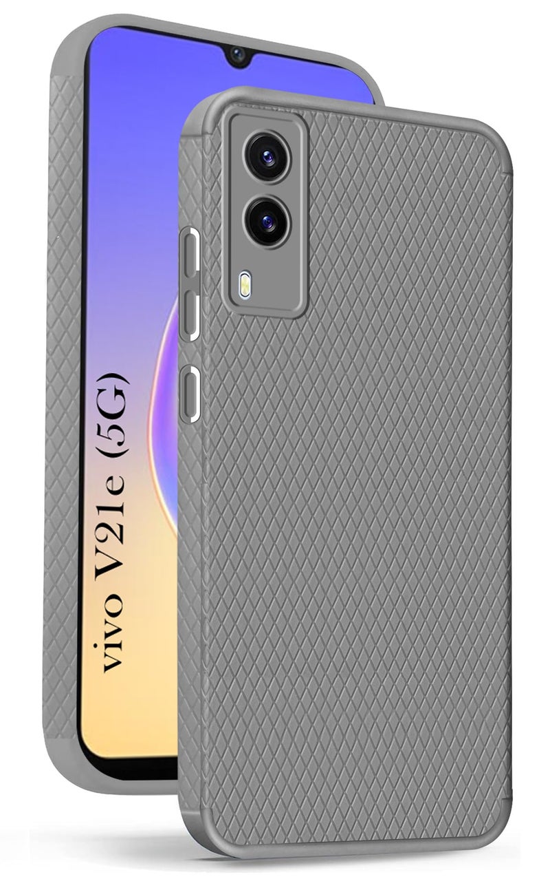 Jkobi Back Cover Case for Vivo V21e 5G (Liquid Silicone | Side Grip | Camera Protection) - Image 1