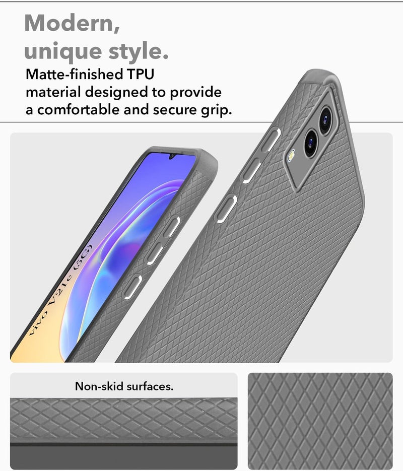 Jkobi Back Cover Case for Vivo V21e 5G (Liquid Silicone | Side Grip | Camera Protection) - Image 3