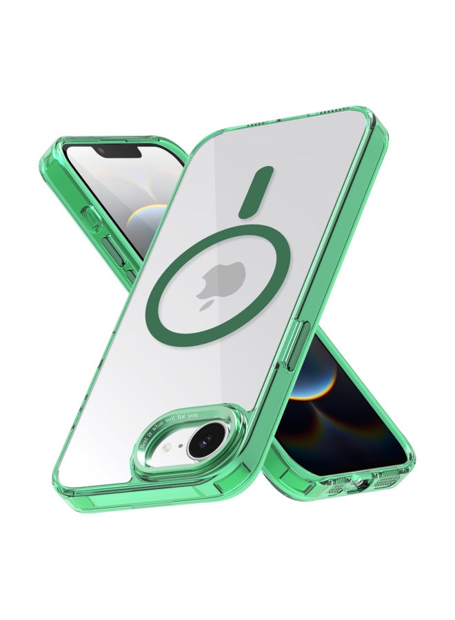 For Apple Phone Case Transparent Magnetic Metal Lens Ring Drop-resistant Protective Cover Multiple Models Available