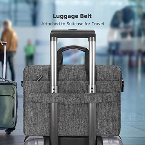 KIZUNA Laptop Bag Case 17 Inch Computer Shoulder Sleeve Briefcase for LG gram 17 2022 /Dell G7/17.3" HP ProBook 470/Lenovo Ideapad 700/DELL Precision 7710/Predator PH717-71-746,Grey - Image 5