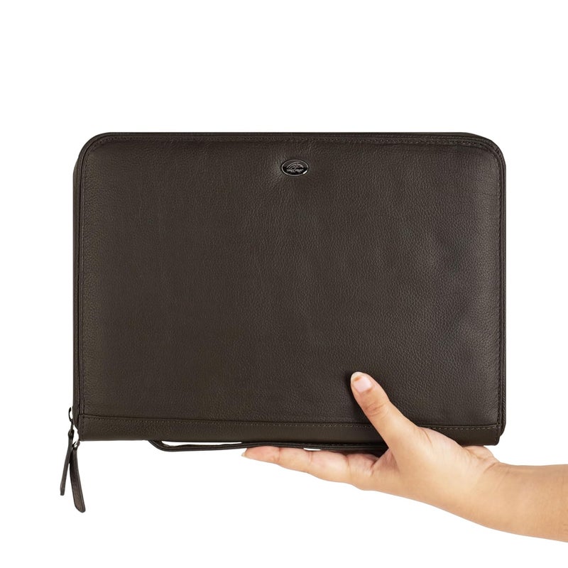 Perf Genuine Leather Portfolio Case | Multipurpose Document Holder, Certificate Folder, iPad & Stationery Organizer | Premium Finish for Office & Travel - Image 4
