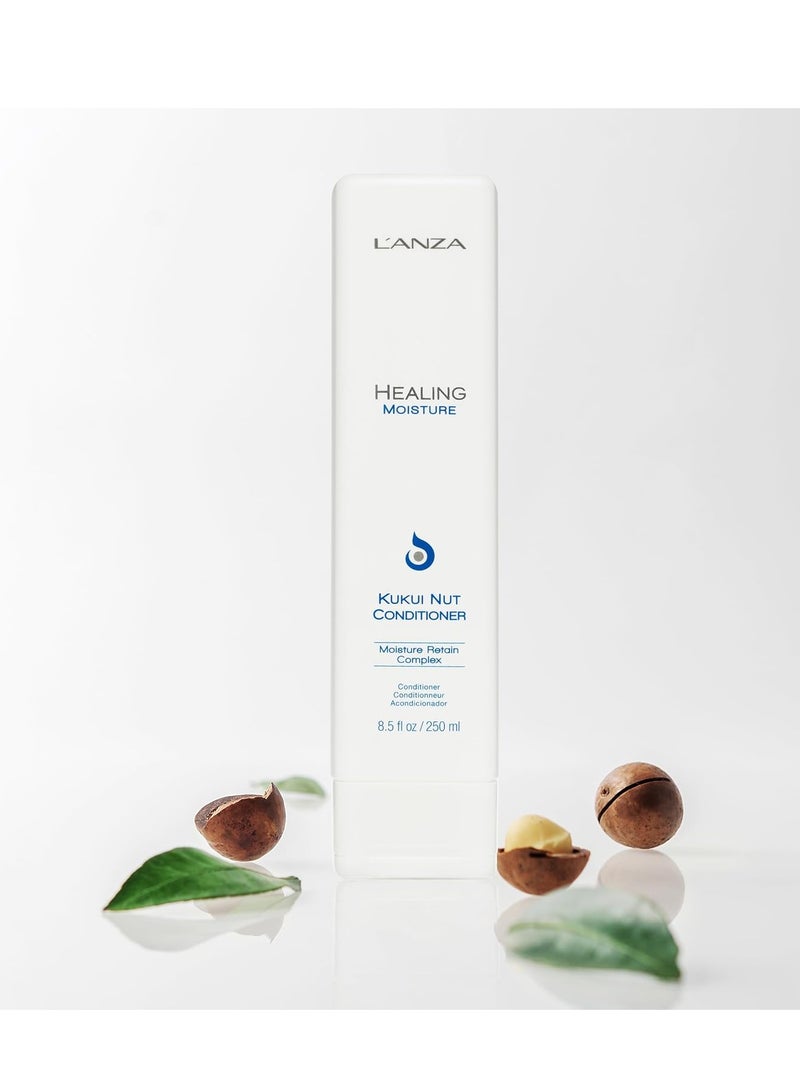 L'ANZA Healing Moisture Kukui Nut Conditioner, Rich Moisturizing Hair Conditioner, Deep Conditioner for Dry, Damaged Hair, Anti Frizz Hair Treatment, Hair Care Product for Women or Men - Image 3