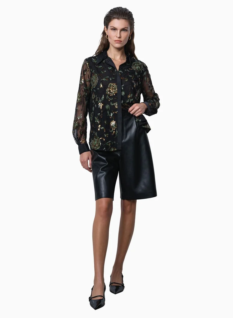 فرنش كونكشن قميص روشين بالترتر