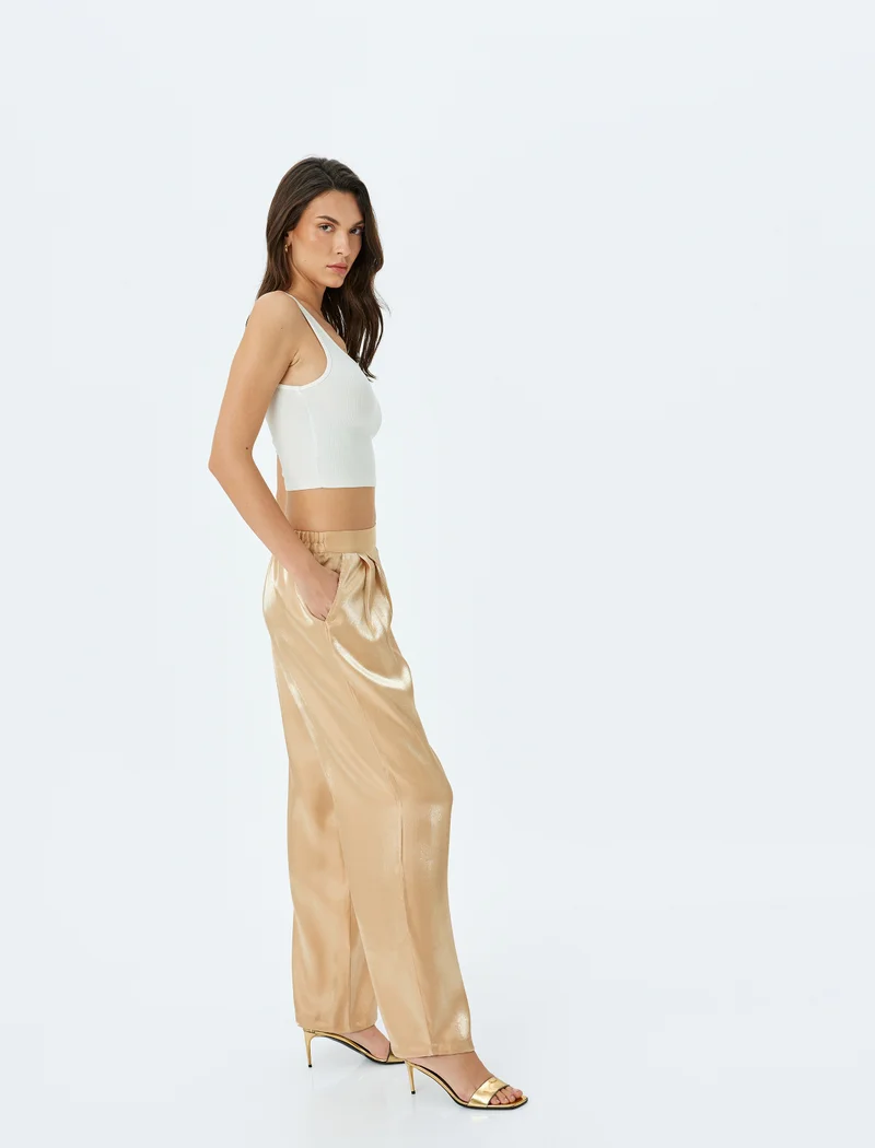 KOTON Palazzo Satin Trousers