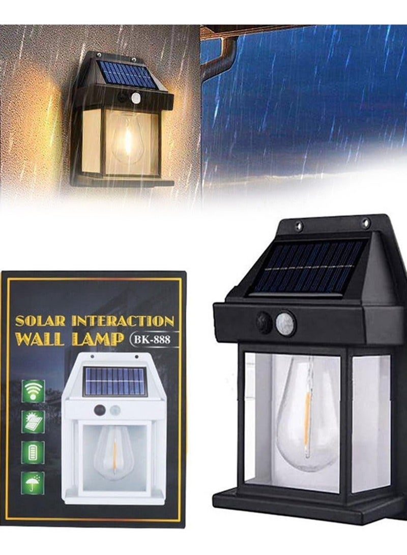 CBK Solar Fence Light , Motion Sensor Outdoor Light, 3 Lighting Modes Dusk To Dawn Solar Porch , Light Waterproof, Outdoor Solar Wall Light - Image 1