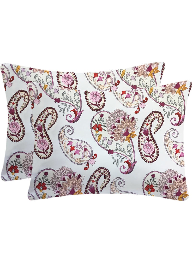 Lief Home Cotton Zippered Pillow Case | 50X70 (2 Pieces) 