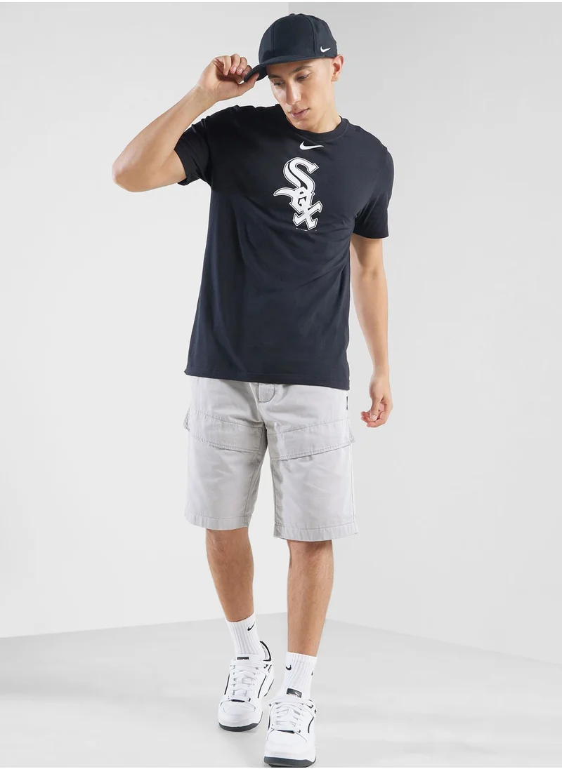 Nike Chicago Bulls White Sox Wordmark Logo T-Shirt