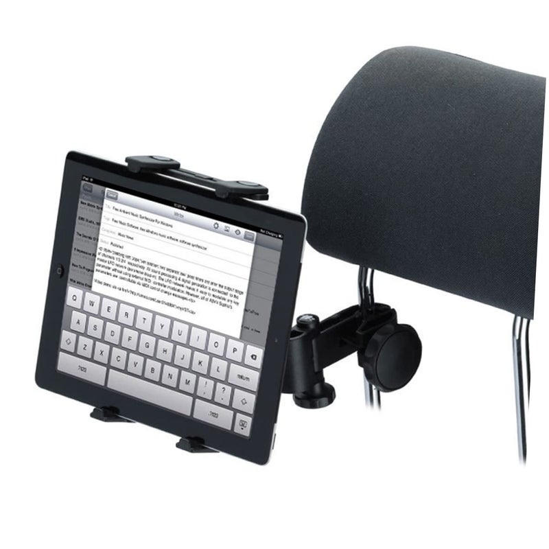 Adjustable Car Headrest Tablet Holder Mount Bracket Phone Stand Black - Image 5