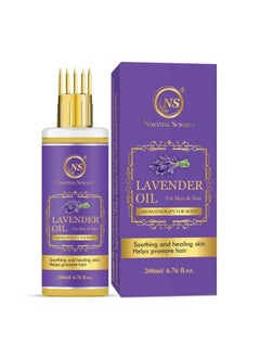 Nuerma Science Lavender Hair Oil With Comb Applicator For Healthy Strong More Deep Root Nourishment Hair200 Ml  - Image 2