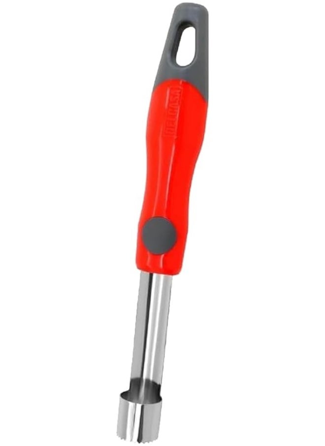 DELCASA Delcasa DC3232 Apple Corer with Stainless Steel Head, Silver/Red  - Image 1