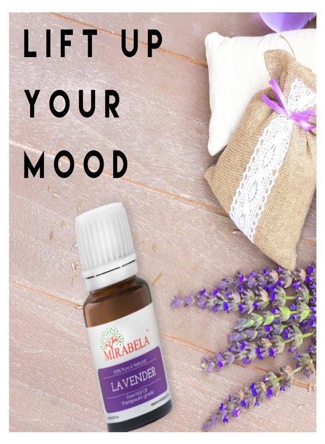 Mirabela Lavender Essential Oil 100% Pure Natural Undiluted Therapeutic Grade Essential Oil For Aromatherapy Sleep Stress Relief Skin Hair, 10 ml - Image 4