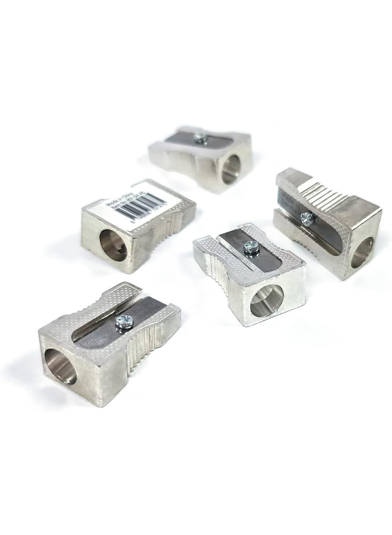 Maxi 5-Piece Metal Body Pencil Sharpener Single Hole - Image 3