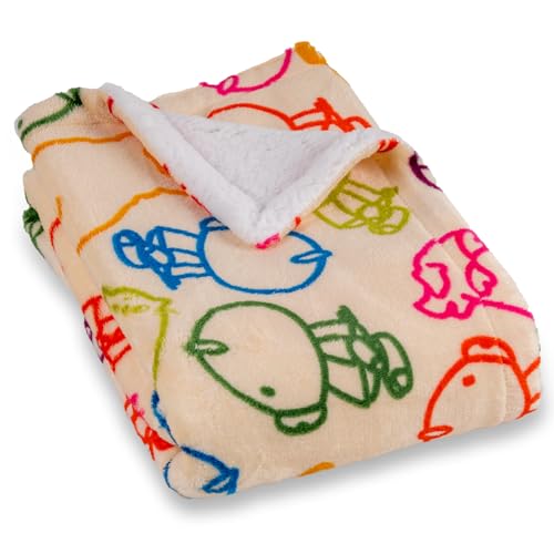 Mee Mee Soft Single Layer Lightweight Flannel Baby Blanket with Pig Family Printed - Comfort and Warmth for Newborns (75 cm x 100 cm) 0-12 Months (Multicolor) - Image 1