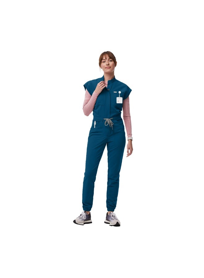 NIBEMINENT Jumpsuits Medical Scrubs Uniform Short Sleeve Nursing Workwear Nursing Uniforms Women Men Pet Doctor Scrub Medical Workwear - Image 1