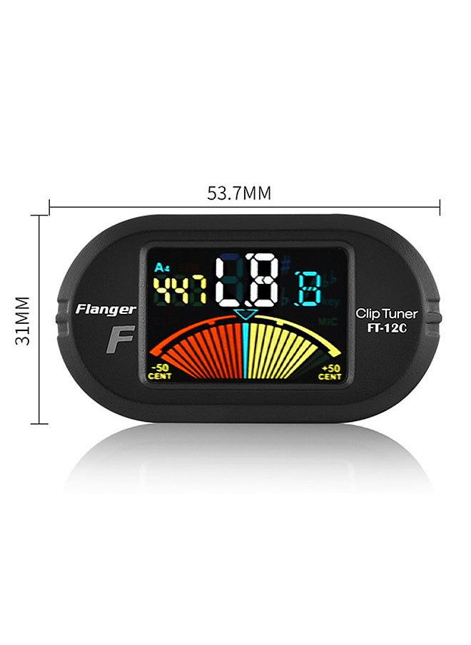 Flanger Guitar Tuner Clip On for Chromatic Guitar Bass Violin Ukulele Color LCD Display Screen Portable Guitar Tuner  - Image 3