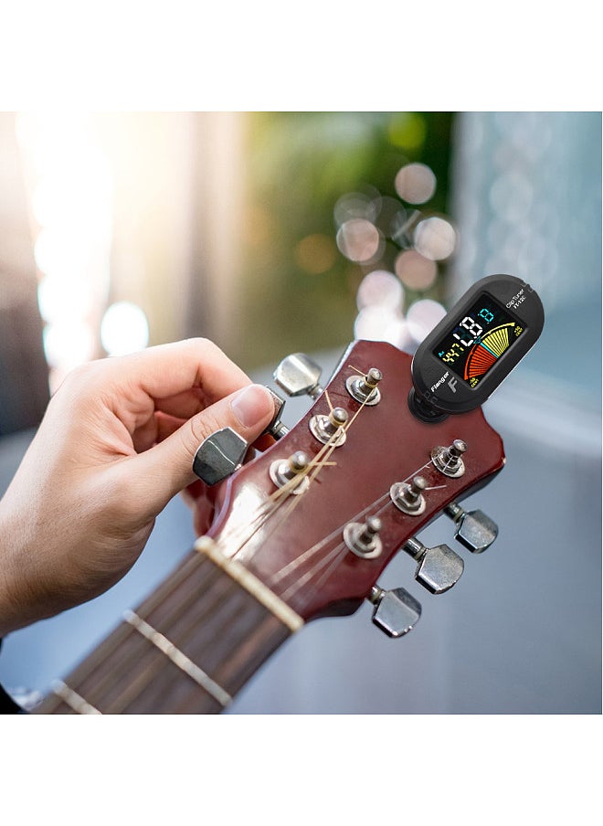 Flanger Guitar Tuner Clip On for Chromatic Guitar Bass Violin Ukulele Color LCD Display Screen Portable Guitar Tuner  - Image 4