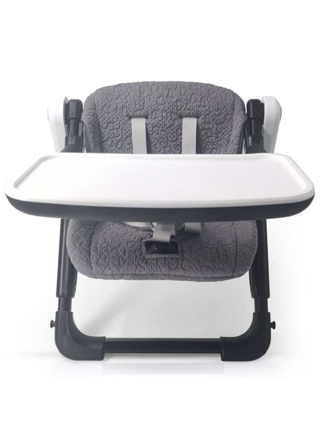 Teknum 3-IN-1 Kids Foldable Dining Booster Chair - Grey - Image 3