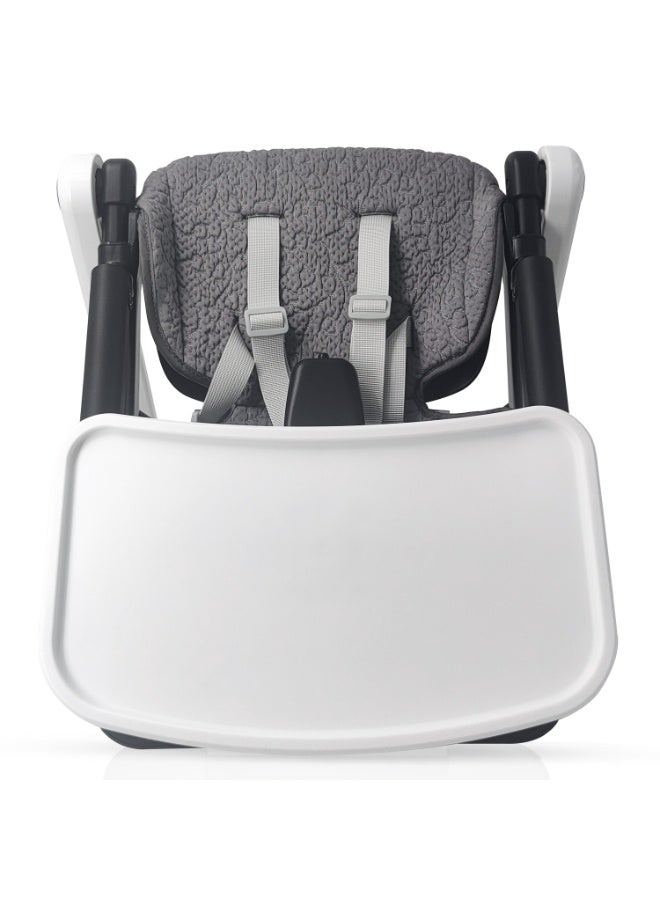 Teknum 3-IN-1 Kids Foldable Dining Booster Chair - Grey - Image 4
